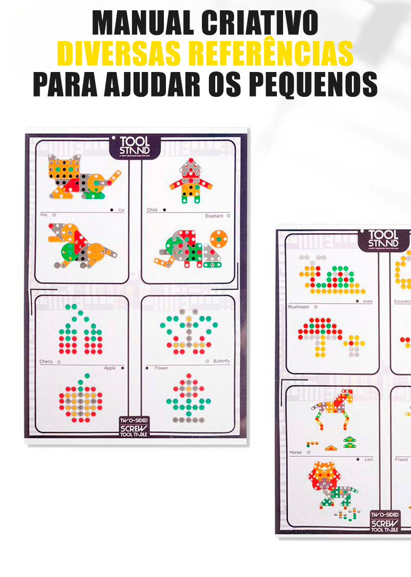 Maleta de Ferramentas Educação Parafusadeira Infantil ConstruKids