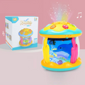 Oceano Mágico Brinquedo Musical Luminária Infantil e Projetor Sensorial para Bebês