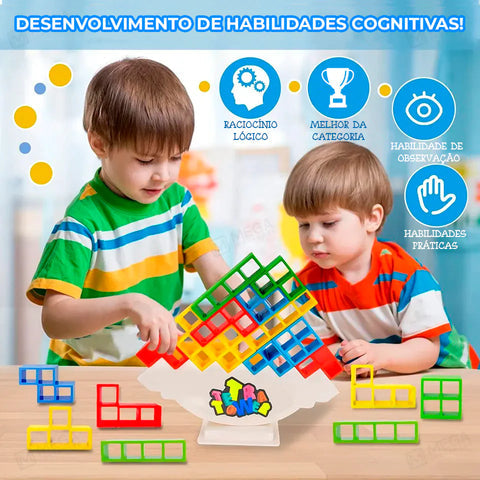 Jogo Interativo Tetra Tower (Jenga + Tetris)