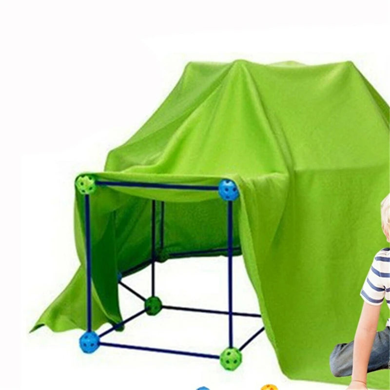 Kit de construção Tenda Cabaninha Kids Infantil + brinde