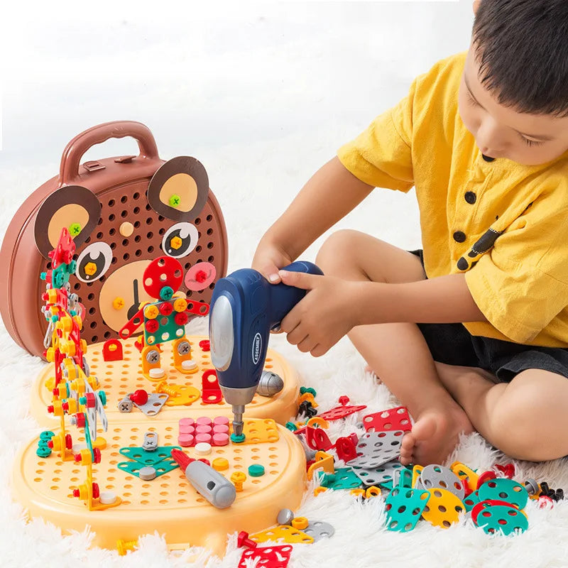 Maleta de Ferramentas Educação Parafusadeira Infantil ConstruKids