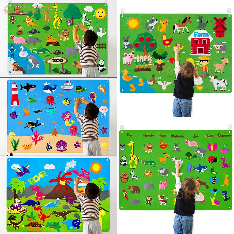 Brinquedo Educativo Criativo Mural Interativo