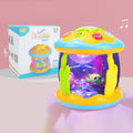 Oceano Mágico Brinquedo Musical Luminária Infantil e Projetor Sensorial para Bebês