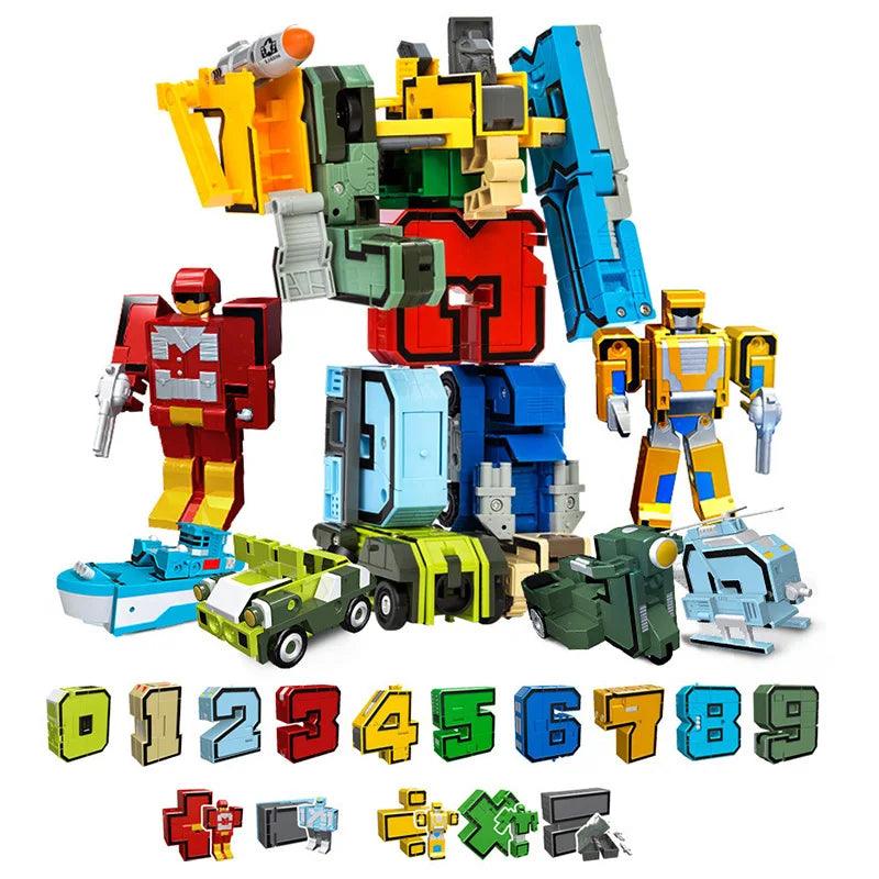 Super Transformers - Números Robôs Veículos - kidsbrink