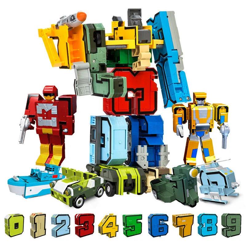 Super Transformers - Números Robôs Veículos - kidsbrink